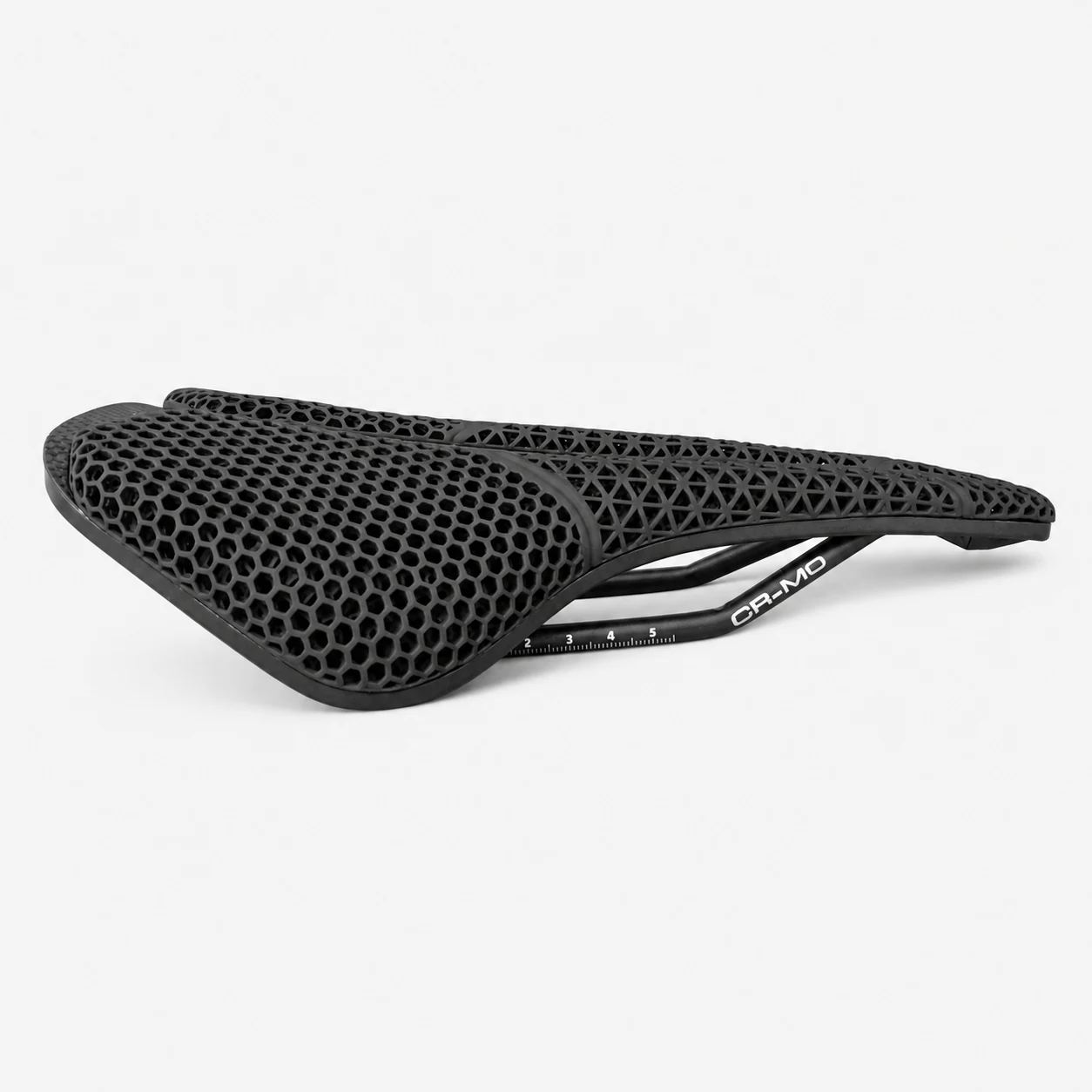 V-S128 3D printed bicycle saddle side profile view
