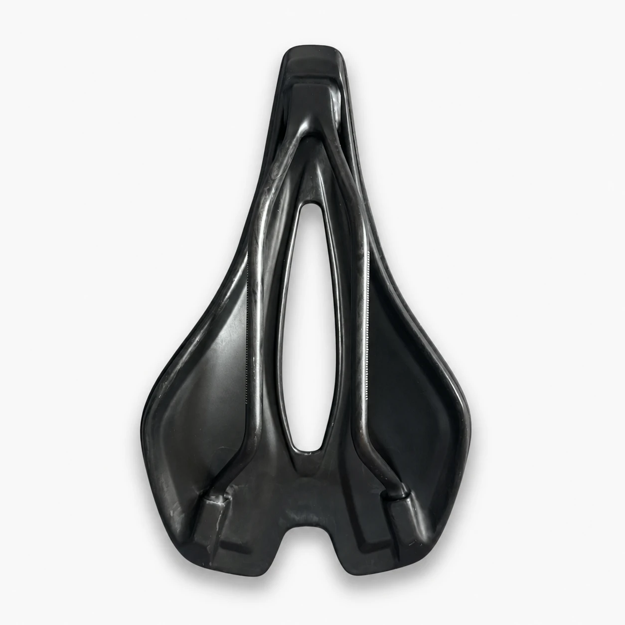 K06 3D printed bicycle saddle bottom view