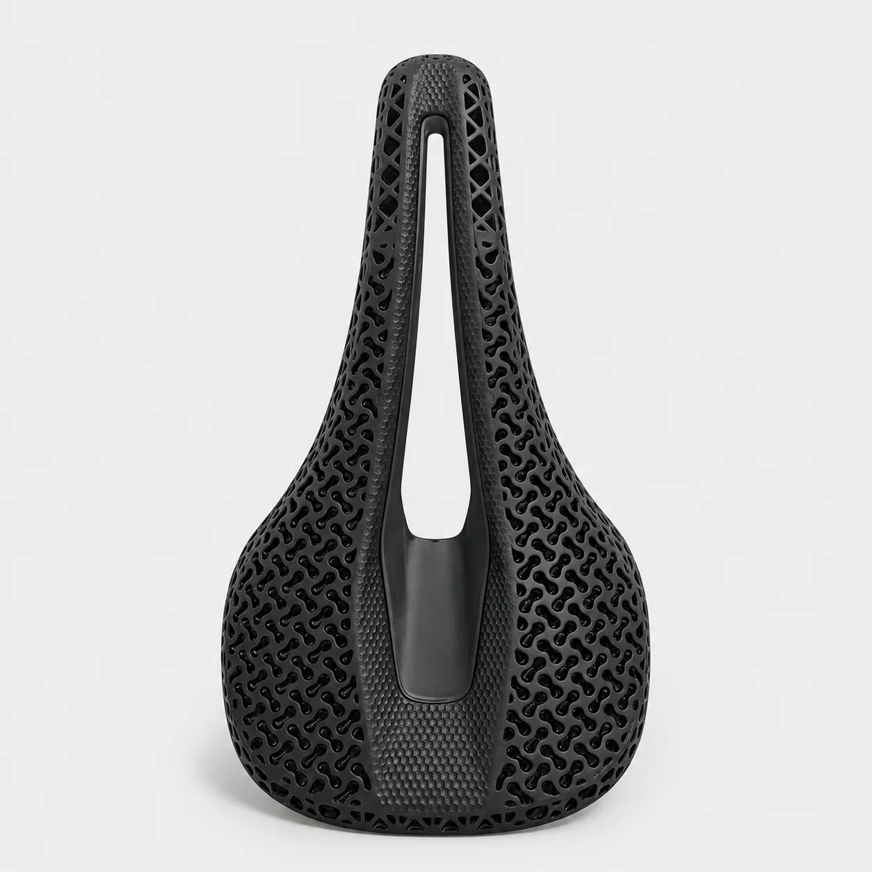 S160 3D printed bicycle saddle with nylon base and carbon rail