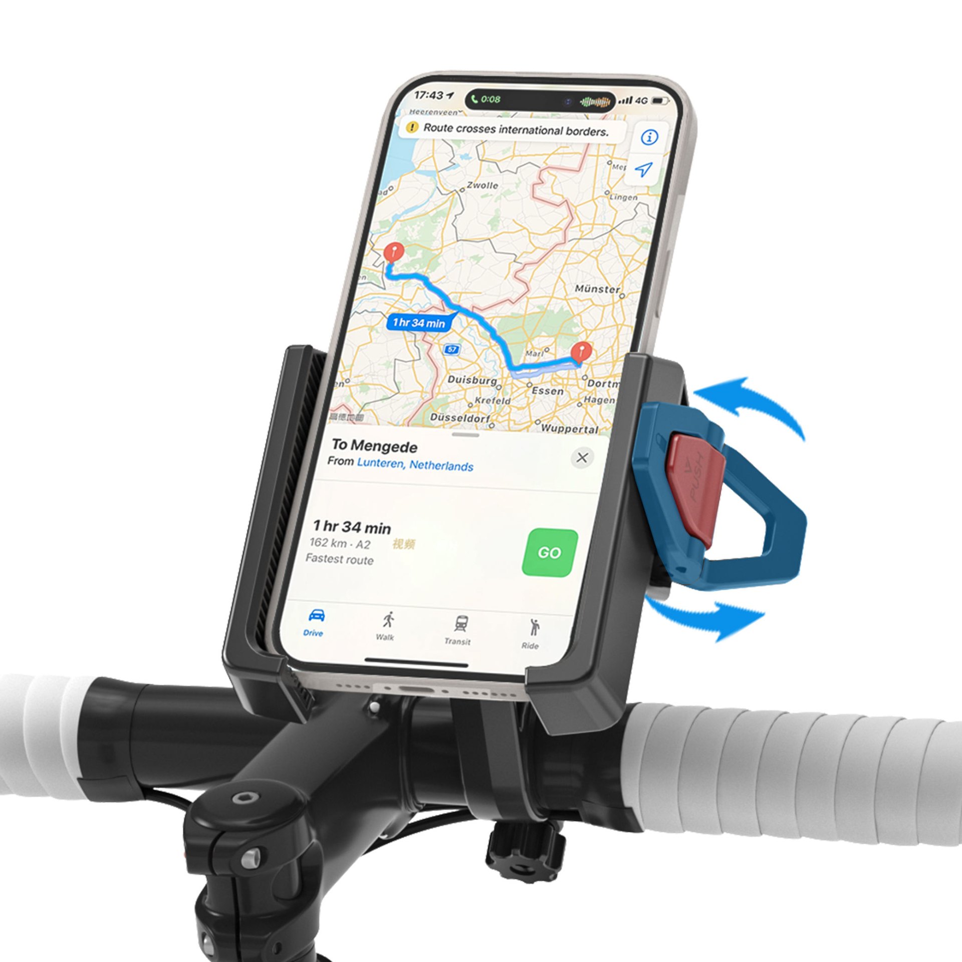 SPROKETO PB11 PLUS-AV OEM bike phone mount — manufacturer product view 2