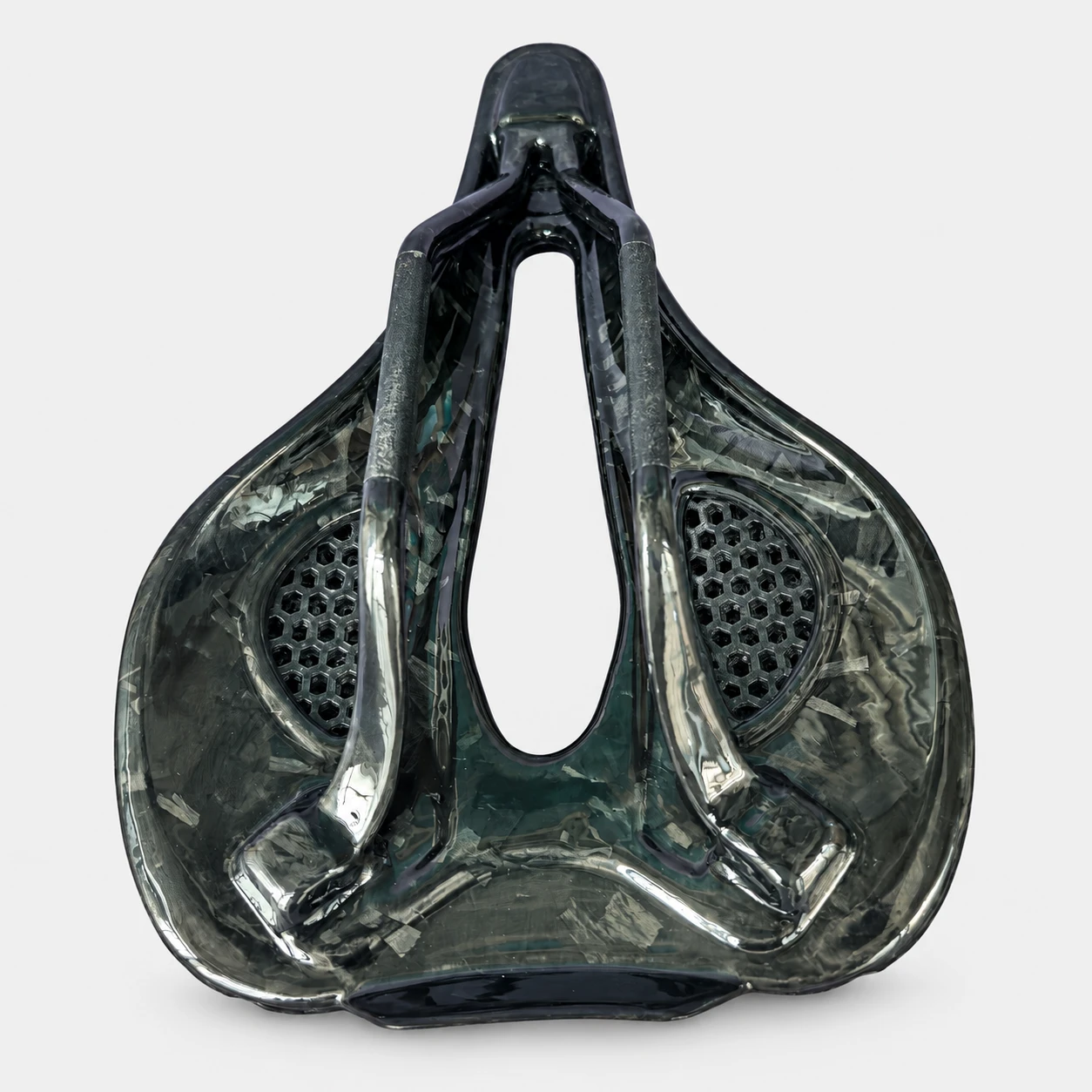 665 bicycle saddle underside view