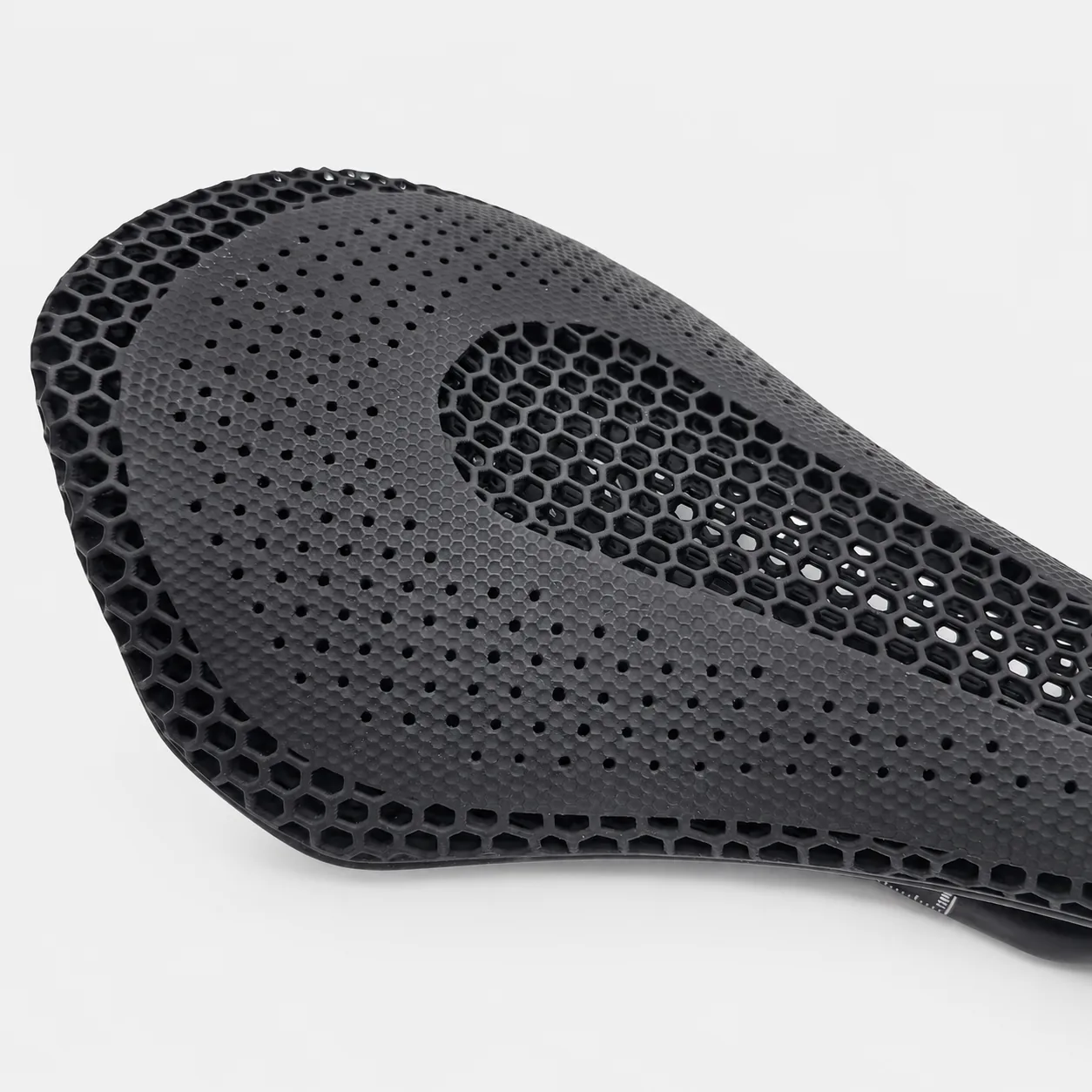 K03 3D printed bicycle saddle lattice detail