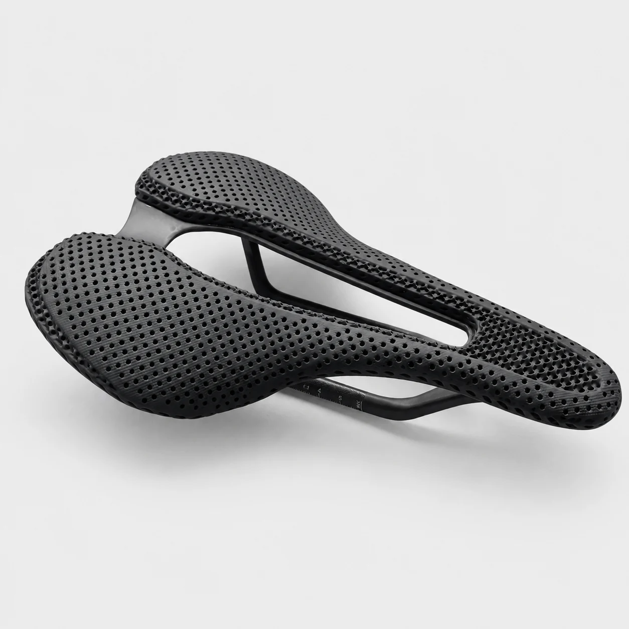 K16 3D printed bicycle saddle angle view