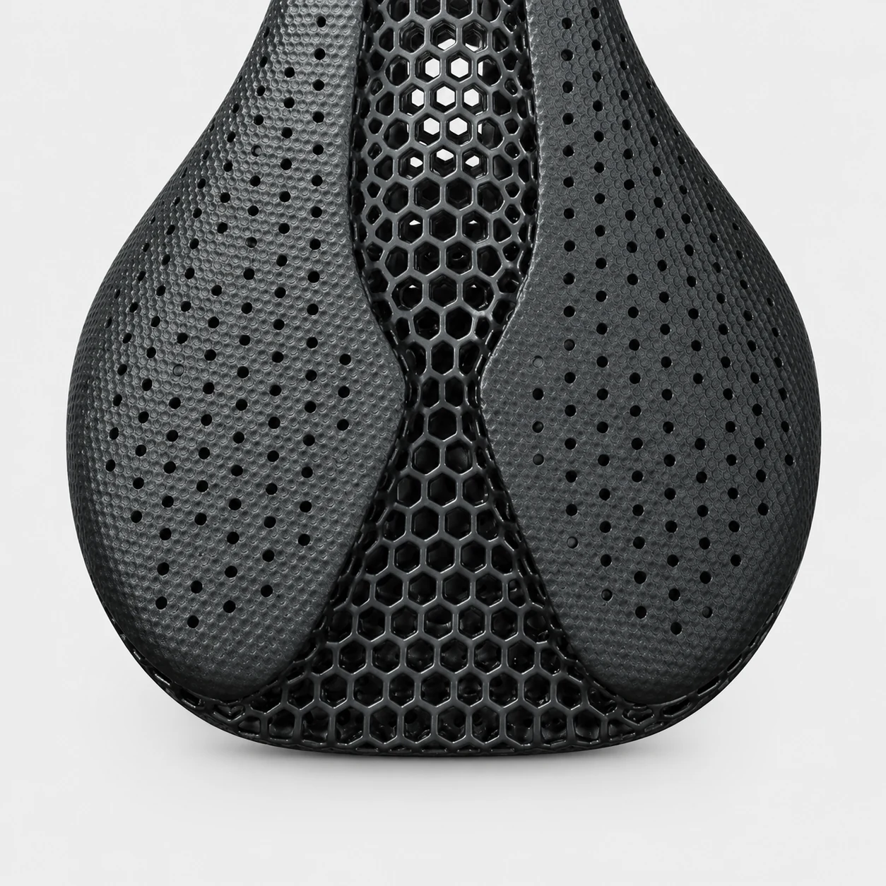 619 3D printed bicycle saddle lattice structure detail