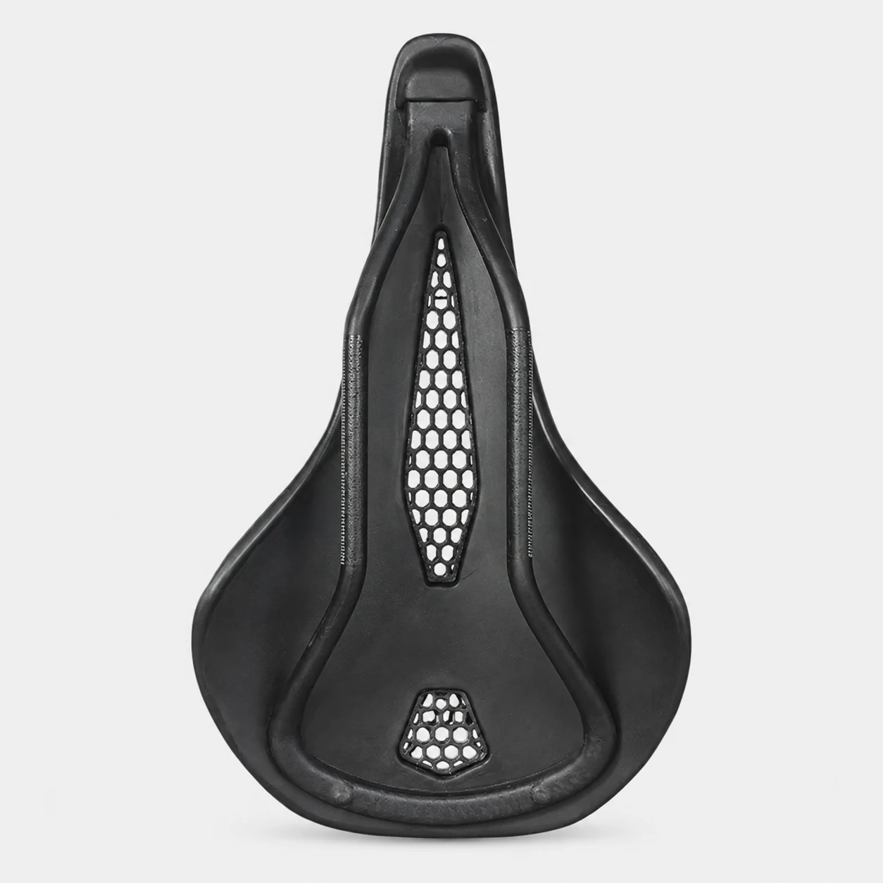 619 3D printed bicycle saddle bottom view