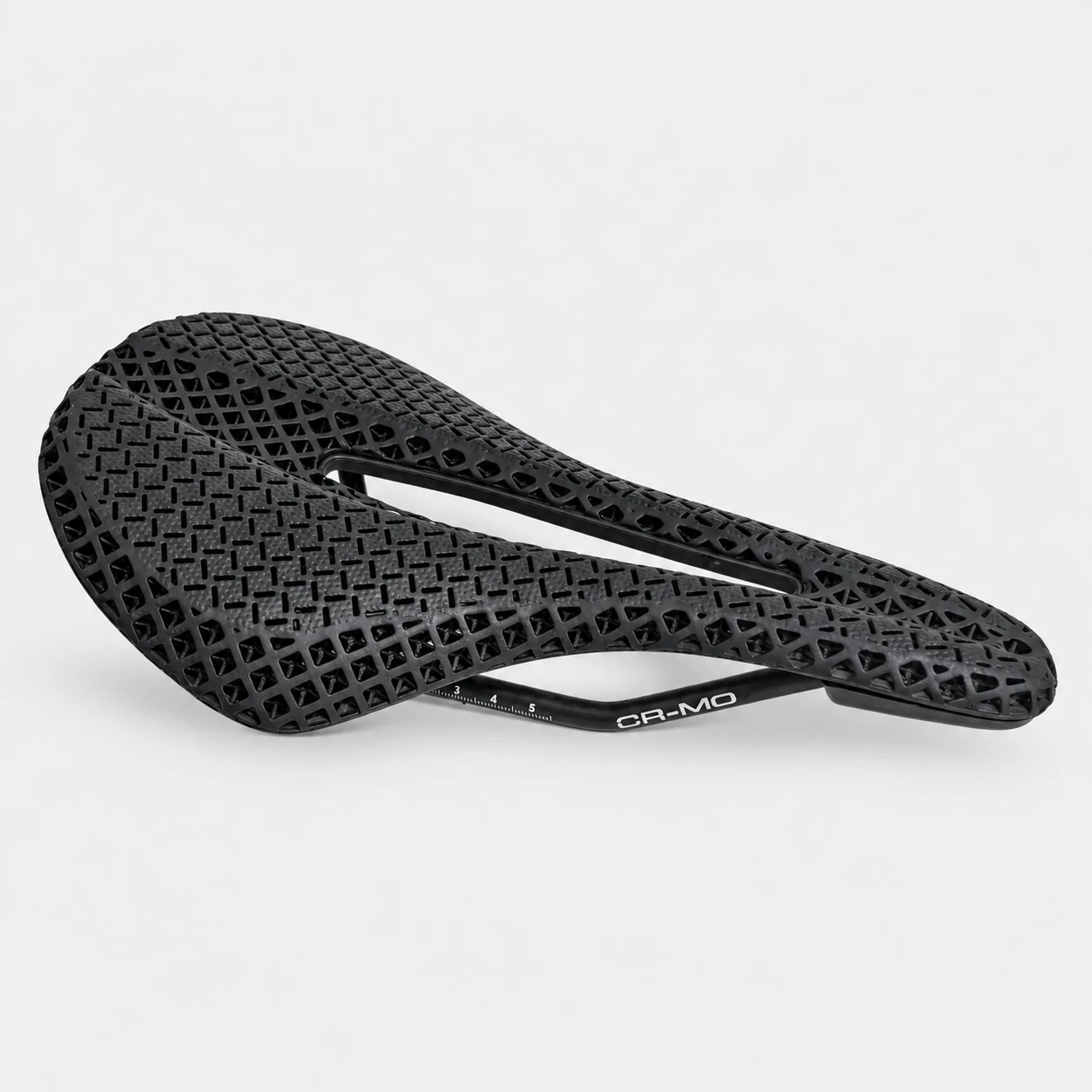 S181 BP-150 3D printed bicycle saddle side three-quarter view