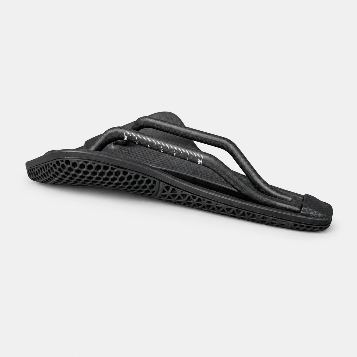 V-S129 3D printed bicycle saddle low profile side view