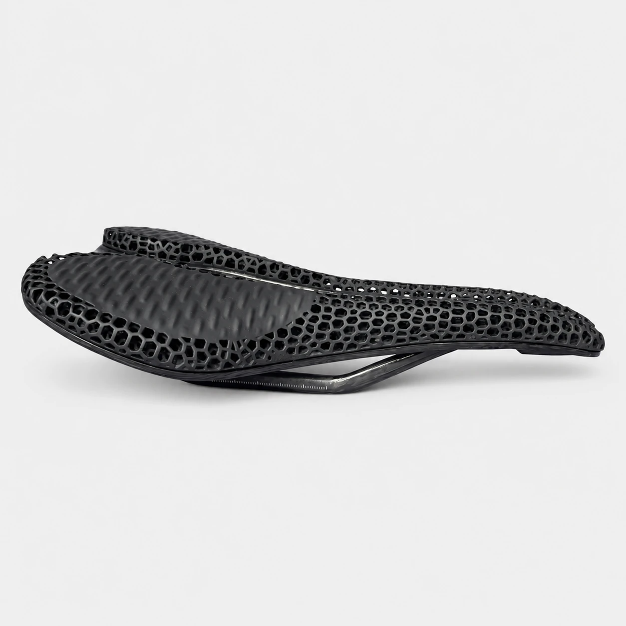 665 3D printed bicycle saddle side profile view