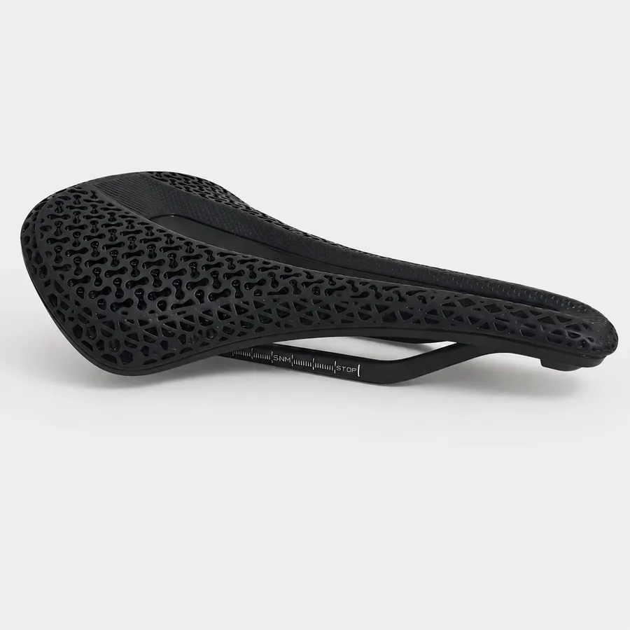 S160 3D printed bicycle saddle angle view