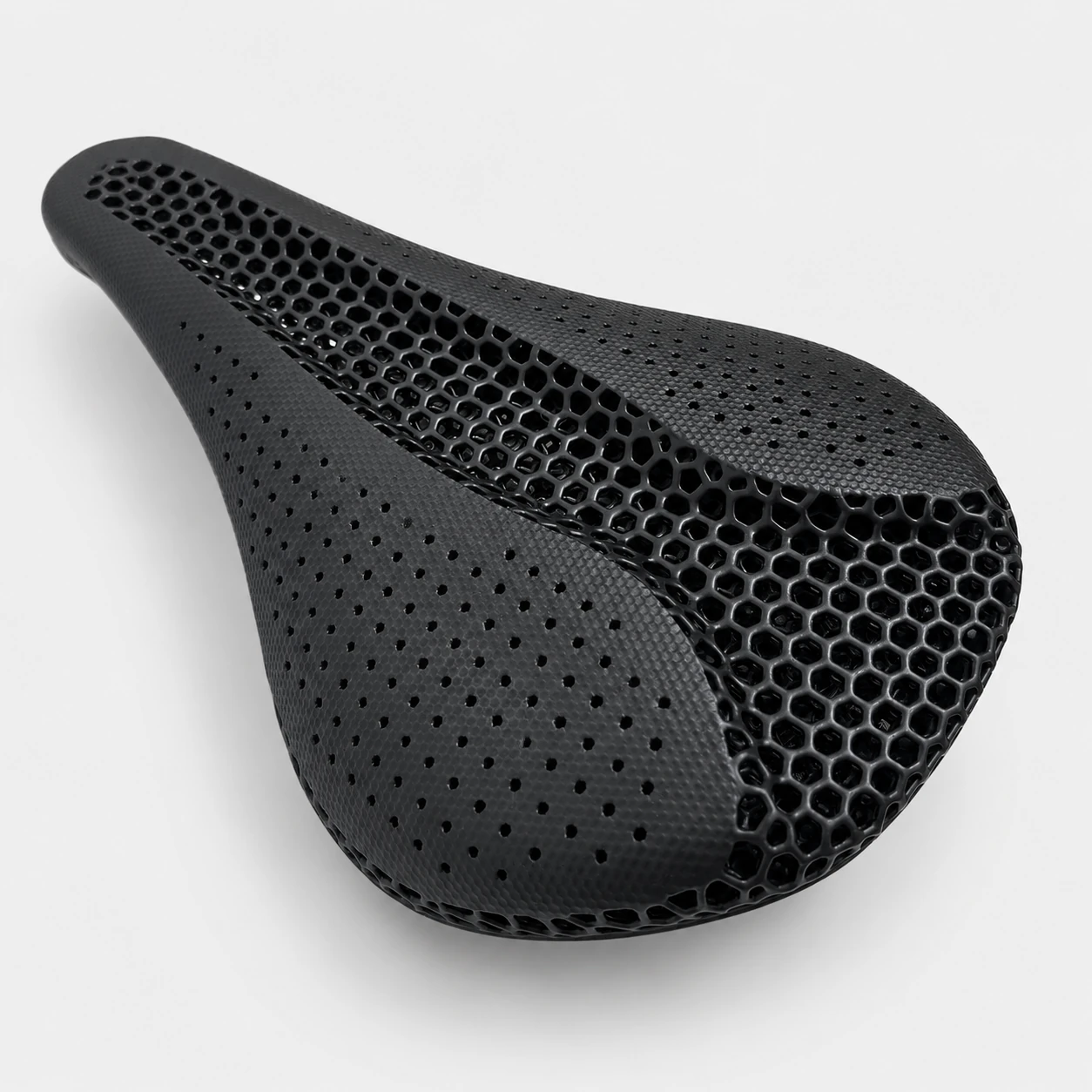 S690 3D-printed bicycle saddle lattice detail