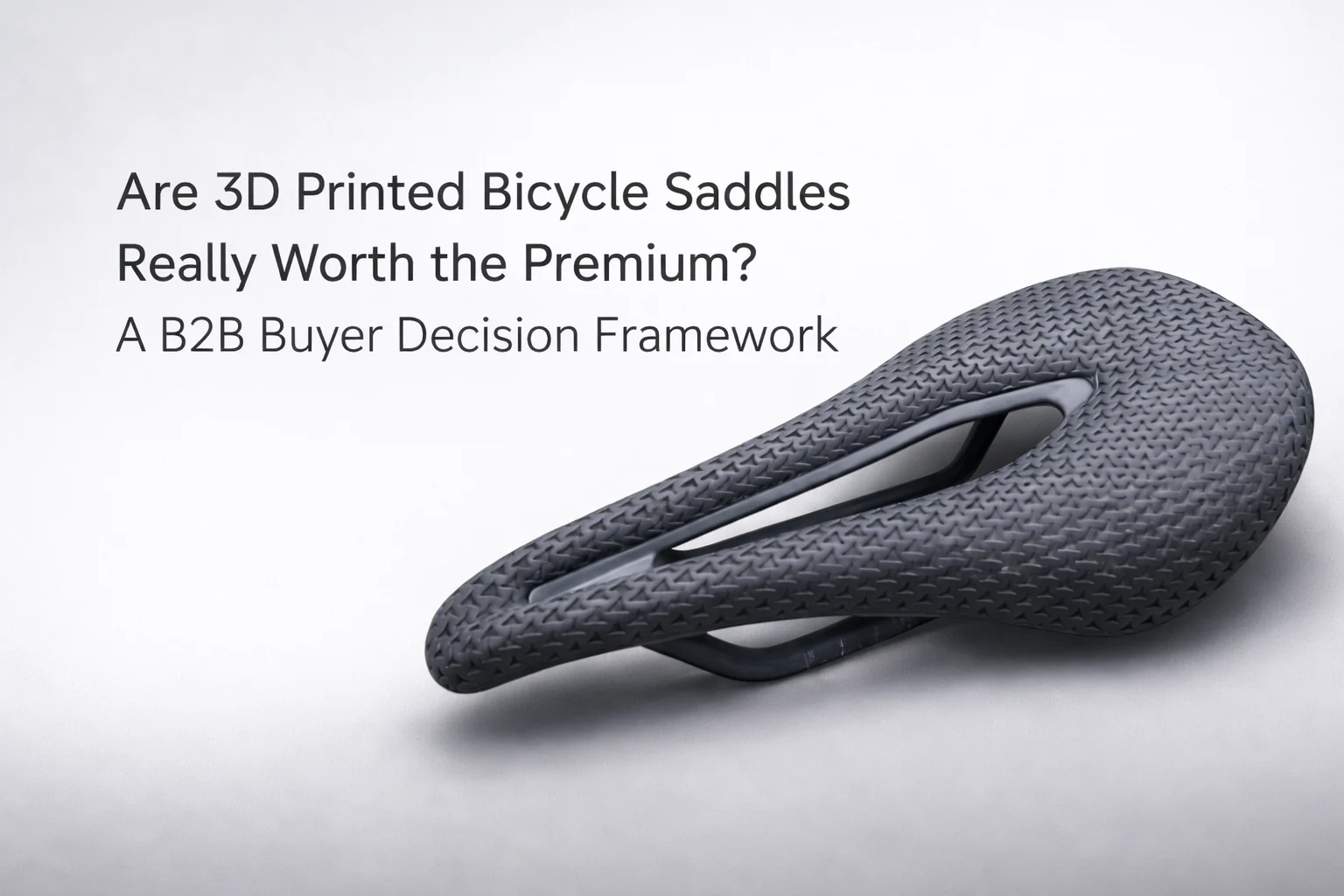 Are 3D Printed Bicycle Saddles Really Worth the Premium? A B2B Buyer Decision Framework
