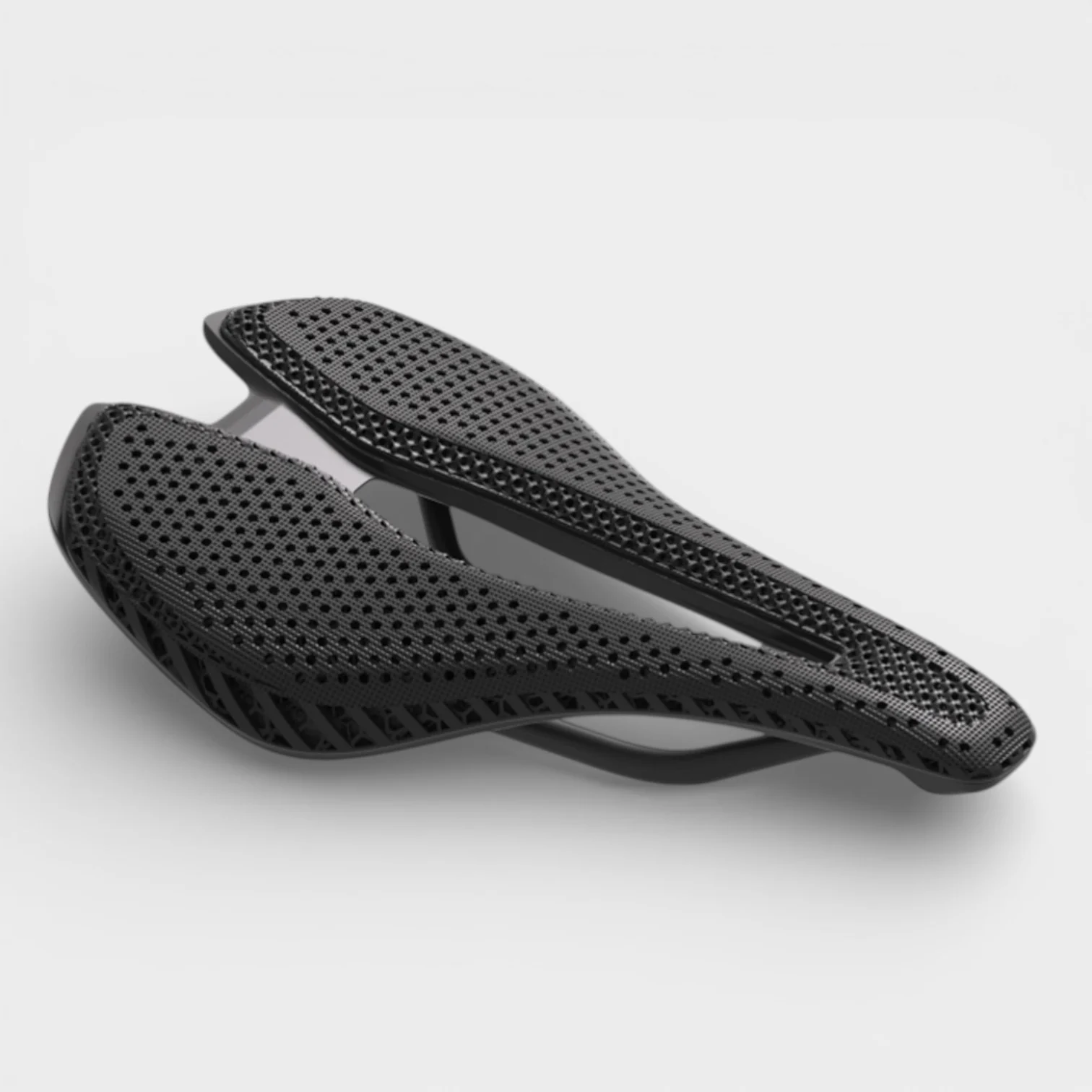 K06 3D printed bicycle saddle angle view