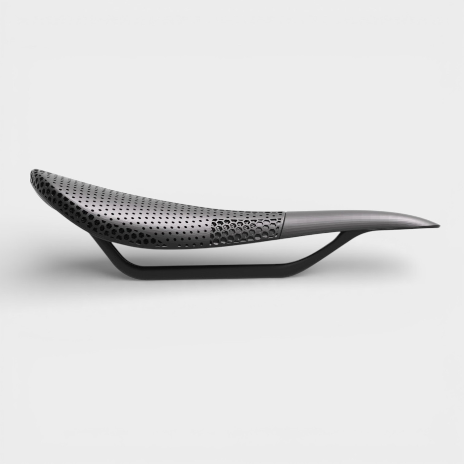 K40 3D printed bicycle saddle top view