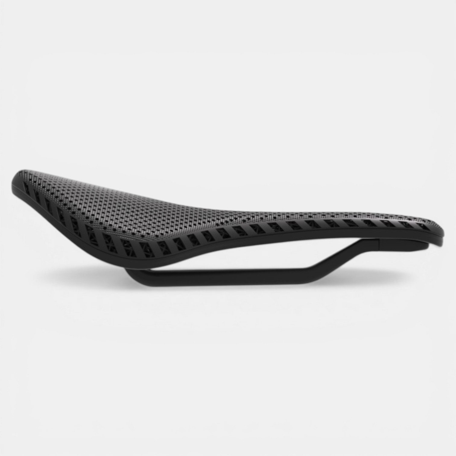 K80 3D printed bicycle saddle top view