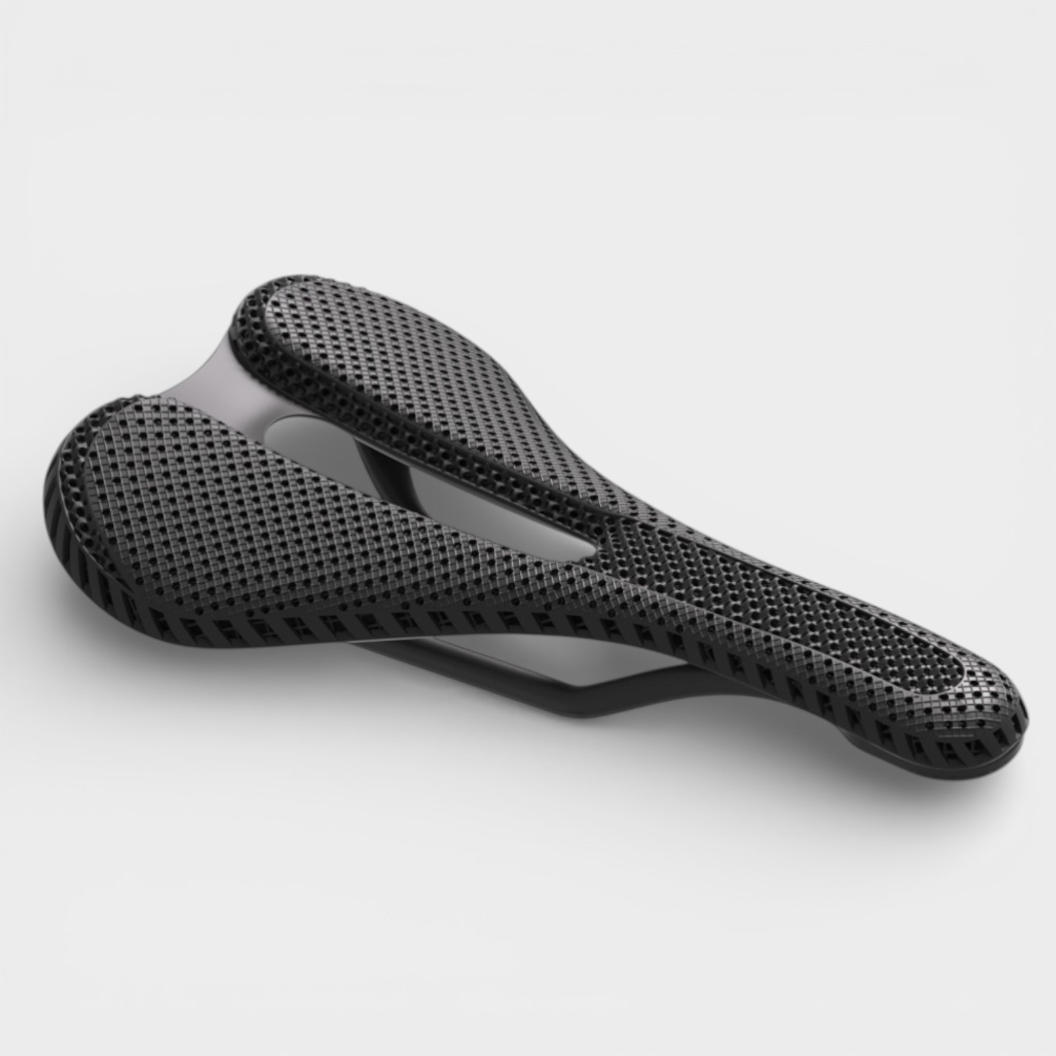K90 3D printed bicycle saddle angle view