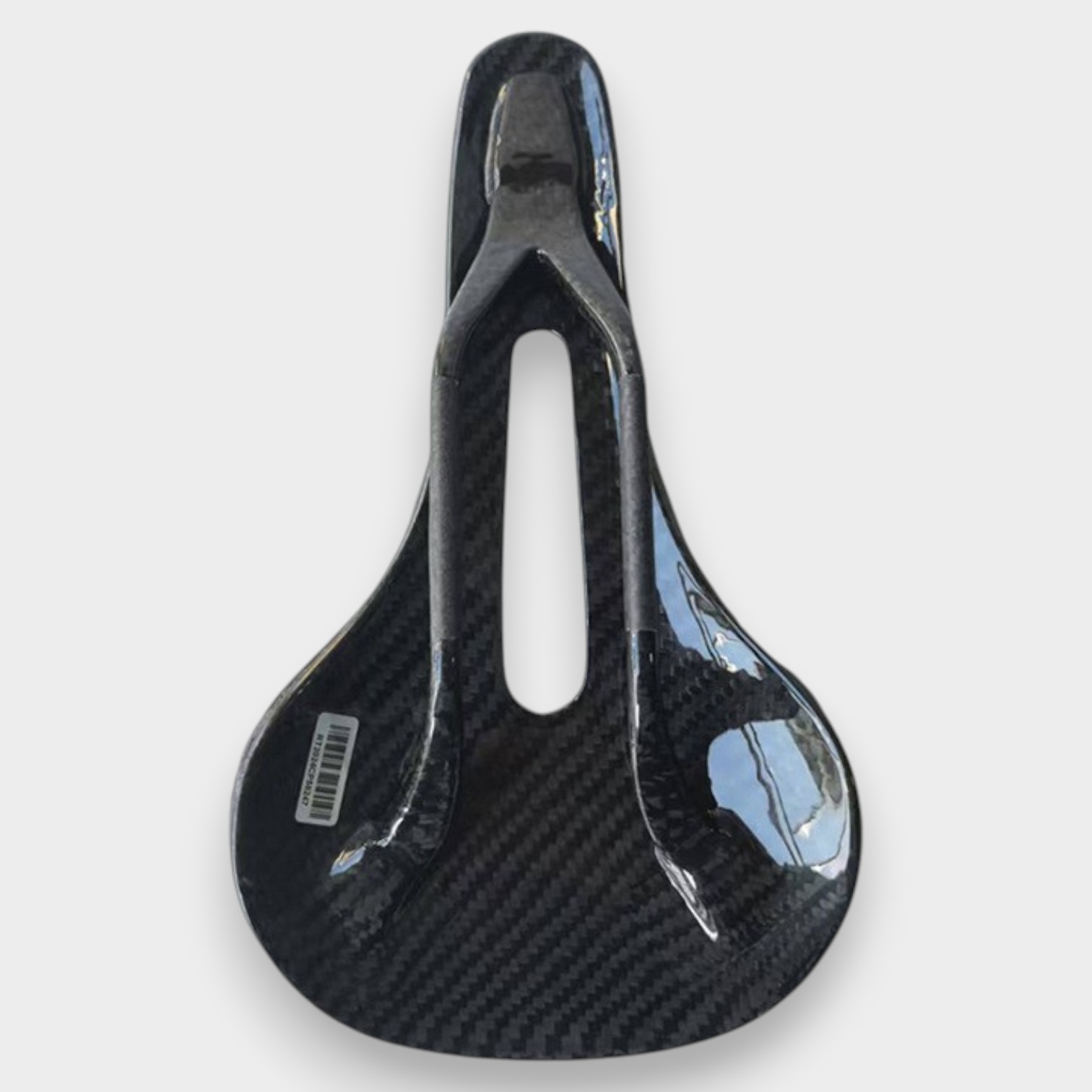 P15 3D printed bicycle saddle top view