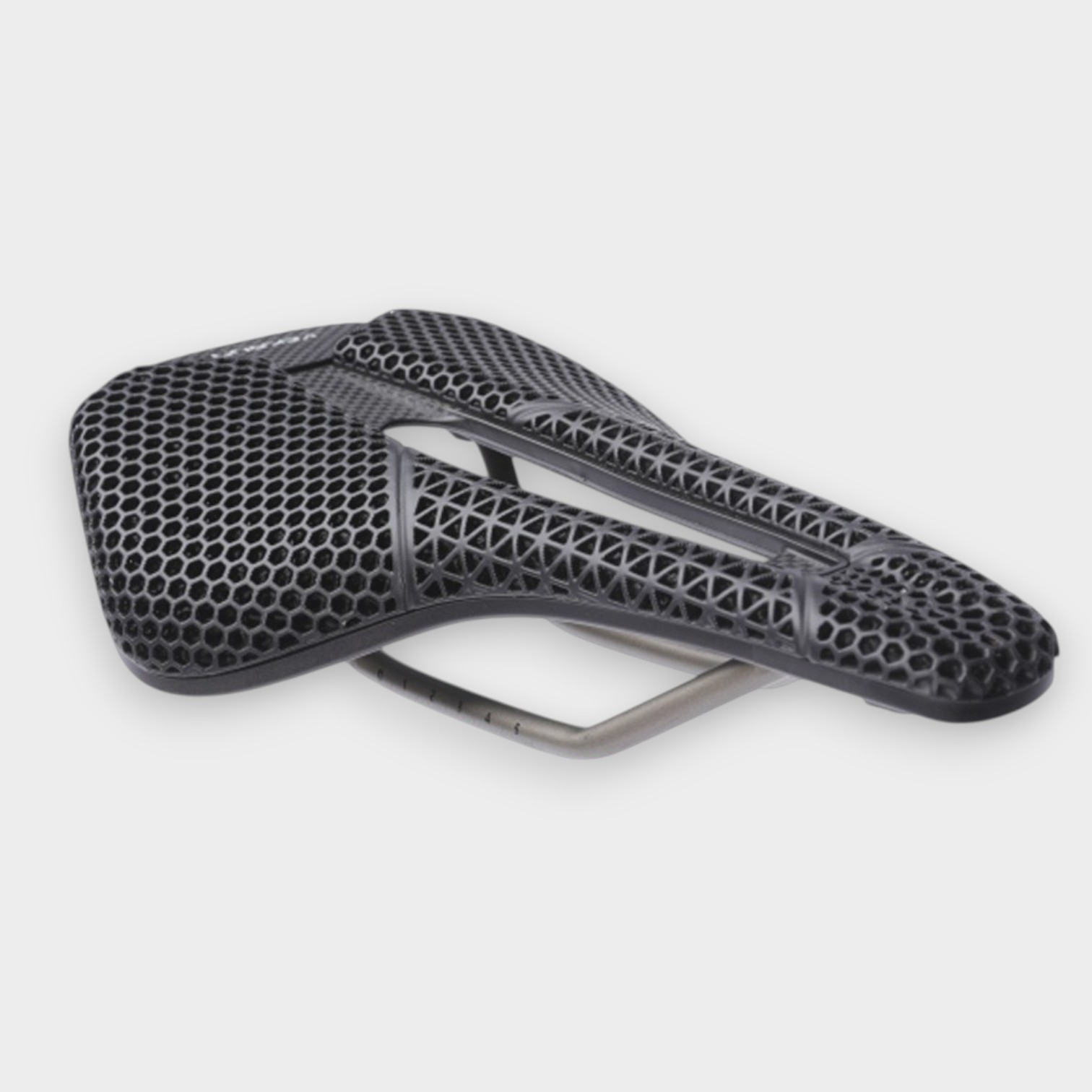 V-S128 3D printed bicycle saddle angle view