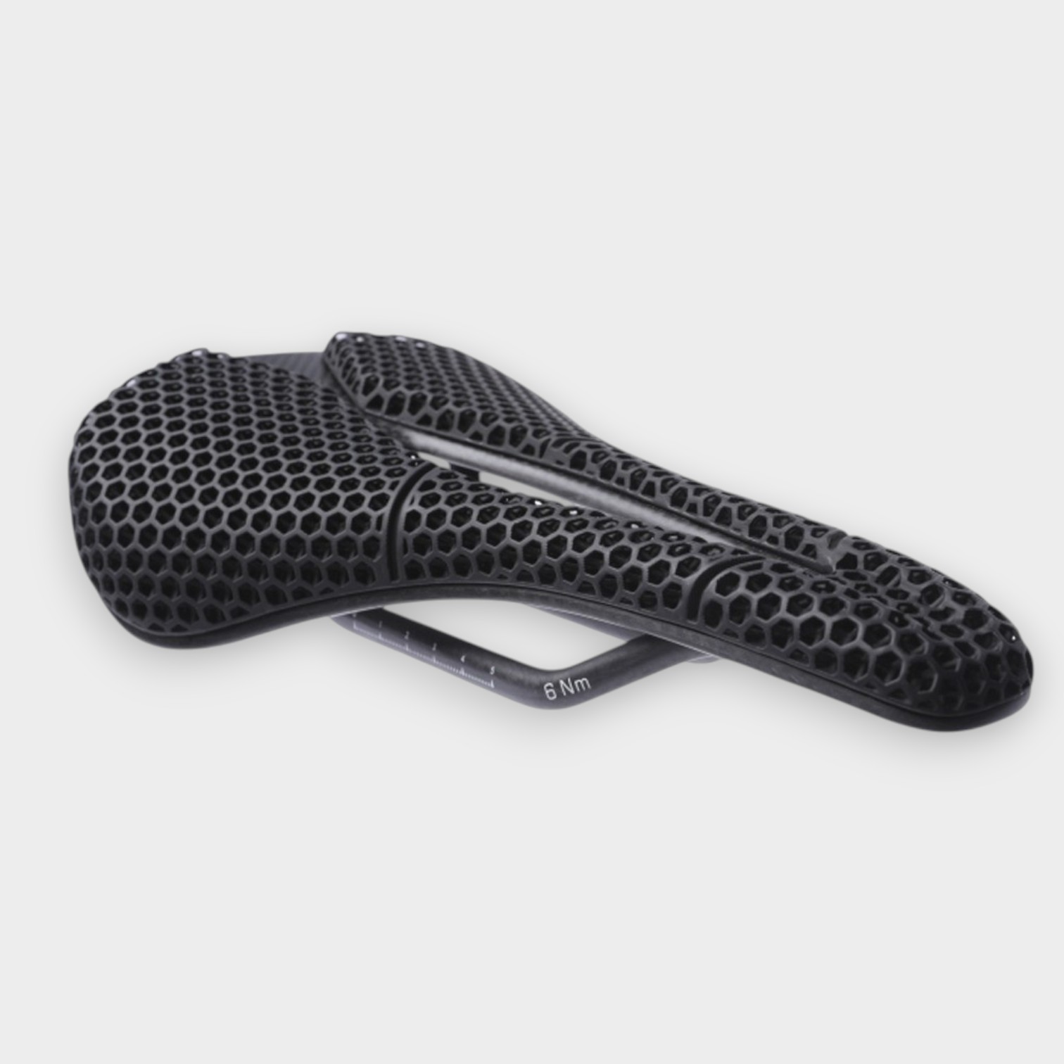 V-S129 3D printed bicycle saddle angle view